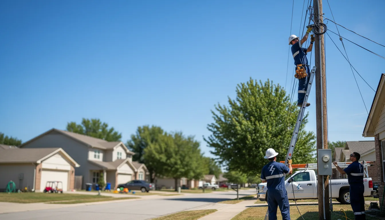 Residential electrician providing installation services in Grant City, MO